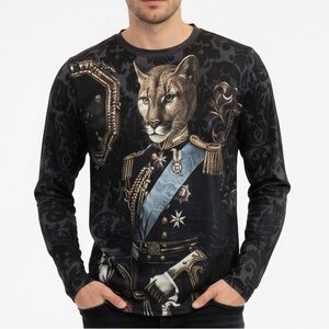 Dolce & Gabbana Tiger Sweatshirt Royal Pets Collection IT 50 US 40 / LARGE
